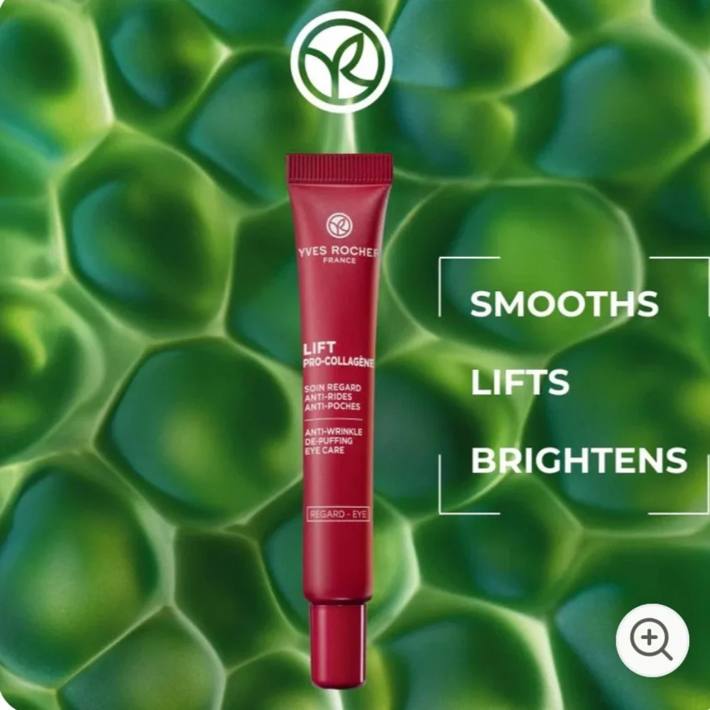 Yves Rocher Lift Pro-Collagen Anti-Wrinkle De-puffing Eye Care, anti-aging cream